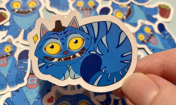 Derpy Tiger sticker