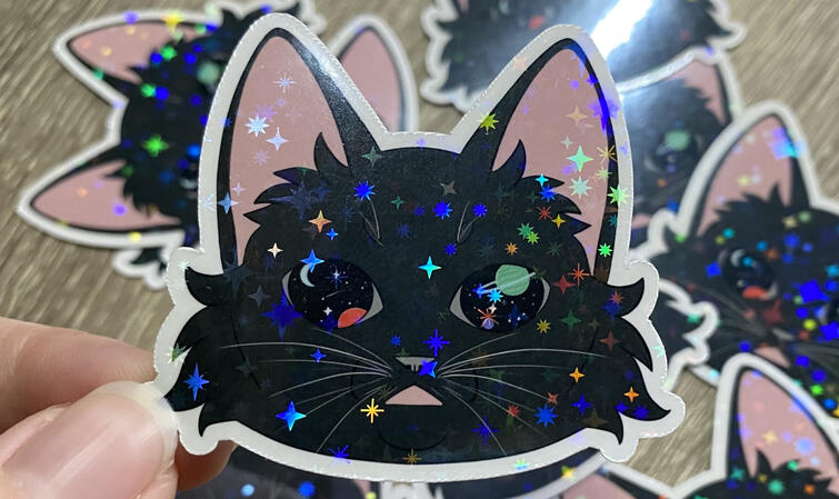 Space cat sticker Space cat sticker