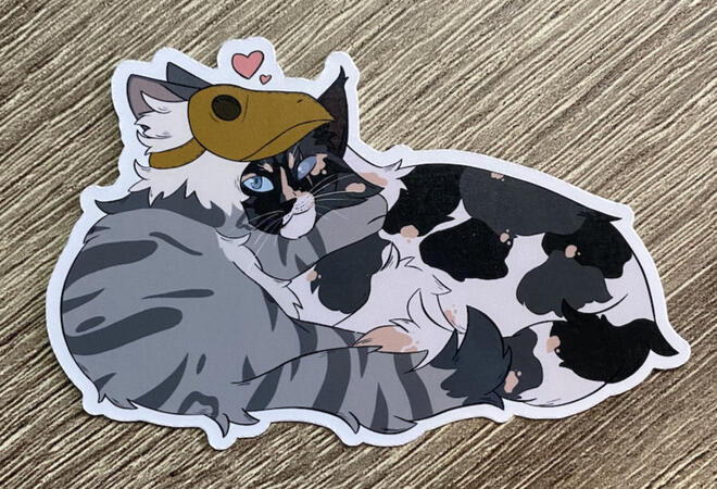 Cozy cattails sticker Cozy cattails sticker