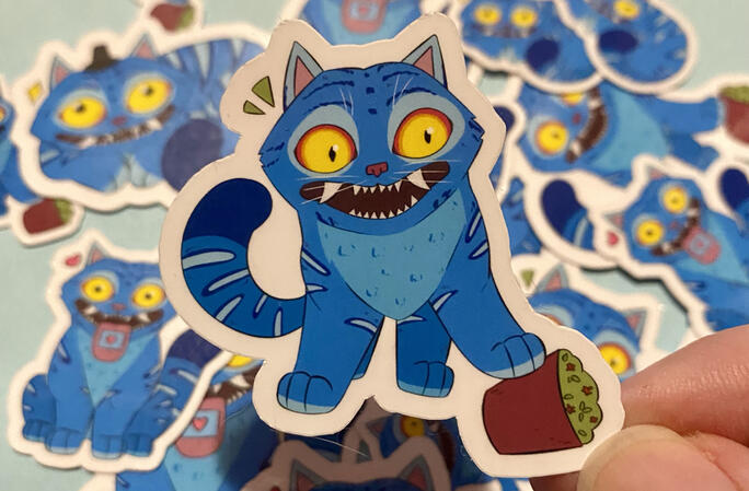 Derpy Tiger sticker Derpy Tiger sticker