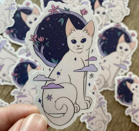 Starblossom cat sticker Starblossom cat sticker