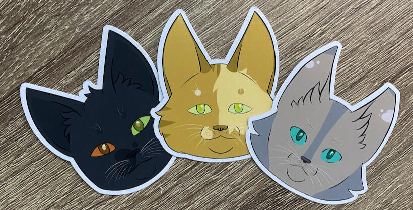 Warrior cats stickers