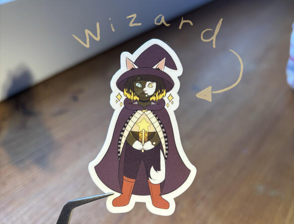 Dnd kitty sticker