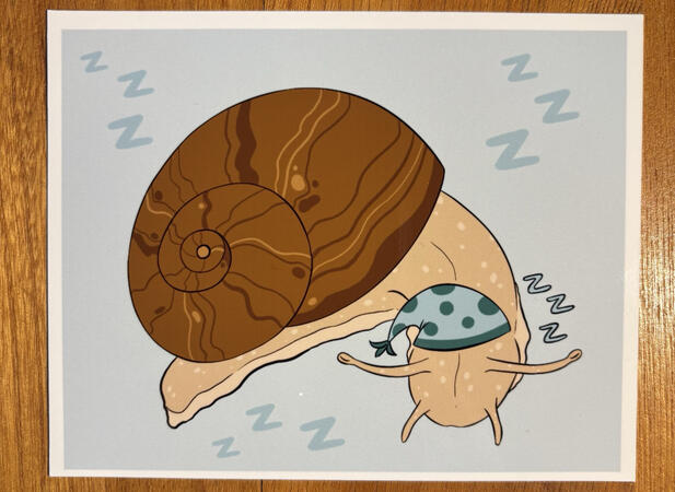 Party snail print Party snail print